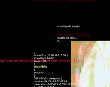 Cdigo Espejo_ (obra realizada en colaboracin con Javier a. Bedrina y Juan A. Lle)